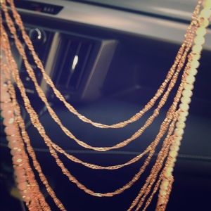 Multilayered gold chain